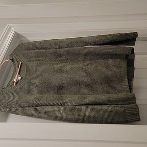 Market and Spruce Jackson Crew Neck Waffle Texture Sweater